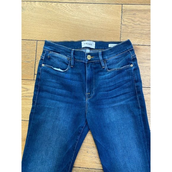 Frame Le High Super Flare Jeans Cantine Blue NWOT - Picture 8 of 11